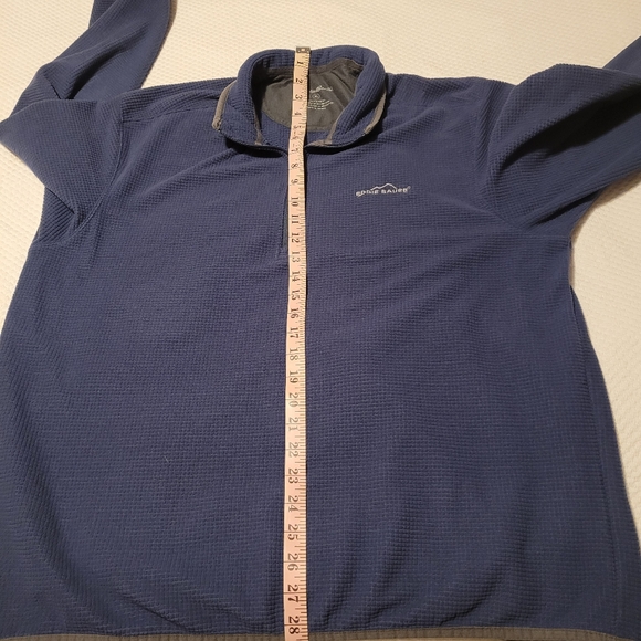 Men's Eddie Bauer XL 1/4 Zip 100% Polyester Pull Over Golf Sweater - Picture 5 of 5